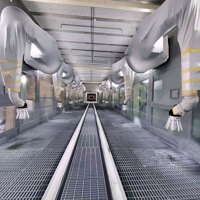 Automatische robotspuitcabine