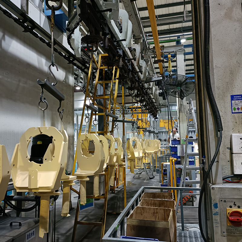 Elektroforetische coatinglijn