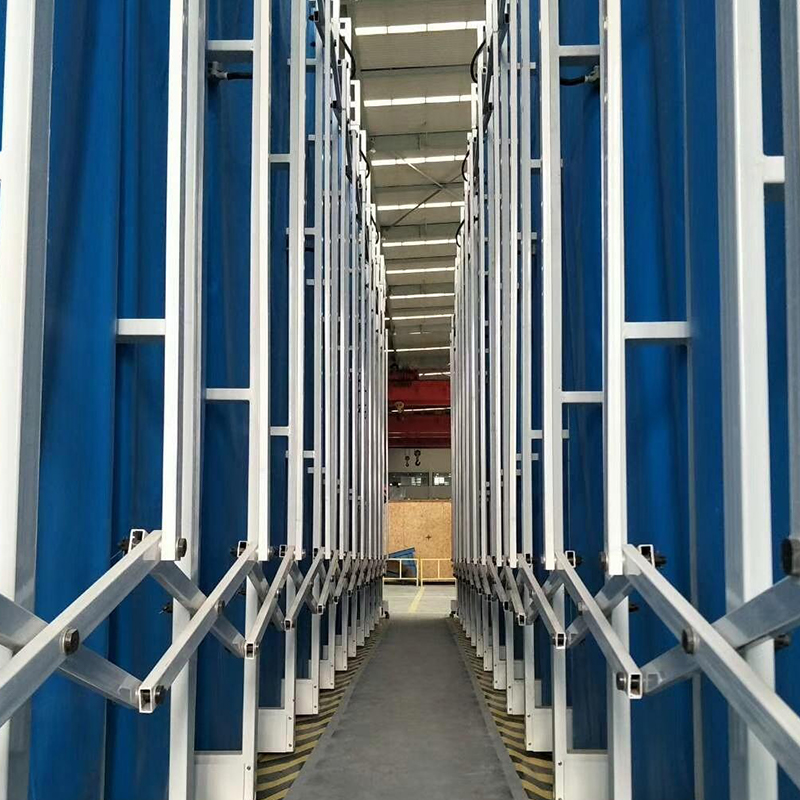 Intrekbare mobiele spuit- en schuurcabine