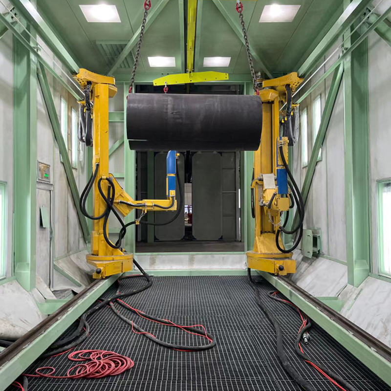Coatinglijn voor grote gietstukken en zware vrachtwagenonderdelen