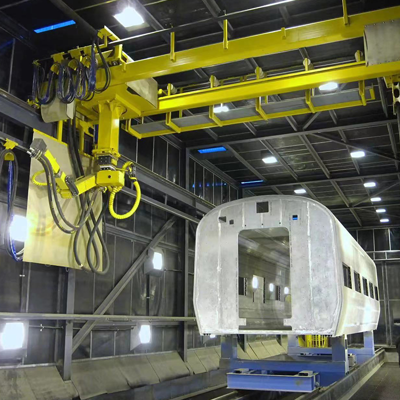 Coatinglijn voor grote gietstukken en zware vrachtwagenonderdelen